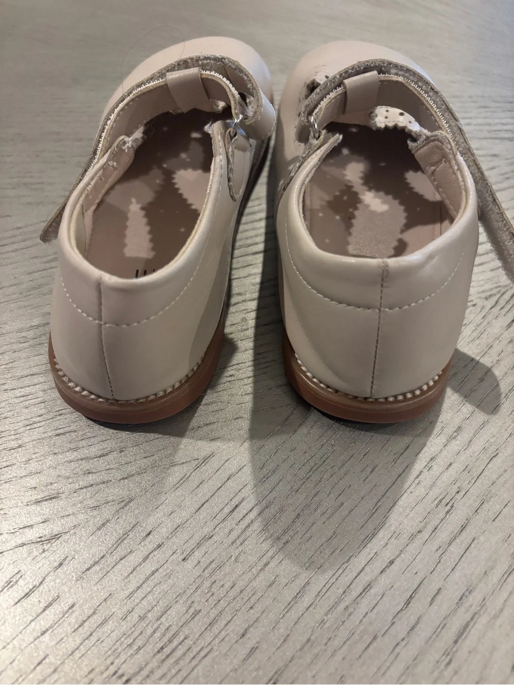 Cream Mary Jane Dress Shoes for Kids